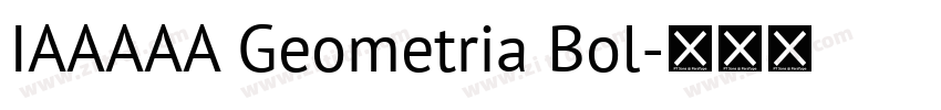 IAAAAA Geometria Bol字体转换